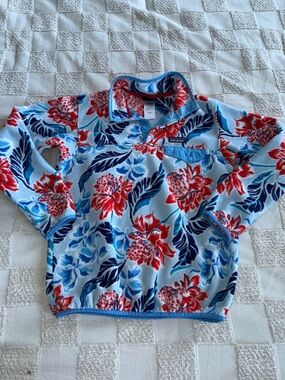 Patagonia Women's Lightweight Synchilla Snap-T Pullover in Manoa Floral M